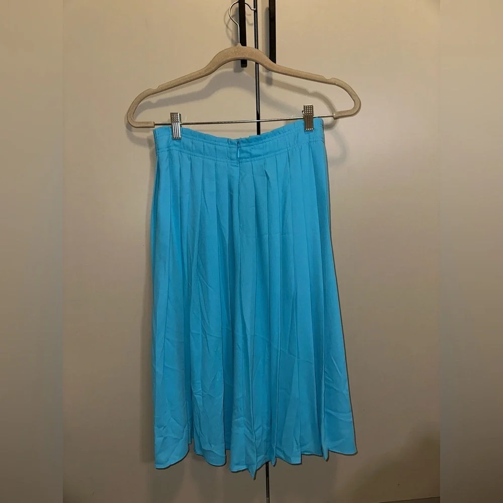 NWT J. Crew Vibrant Blue A-Line Skirt Size 2